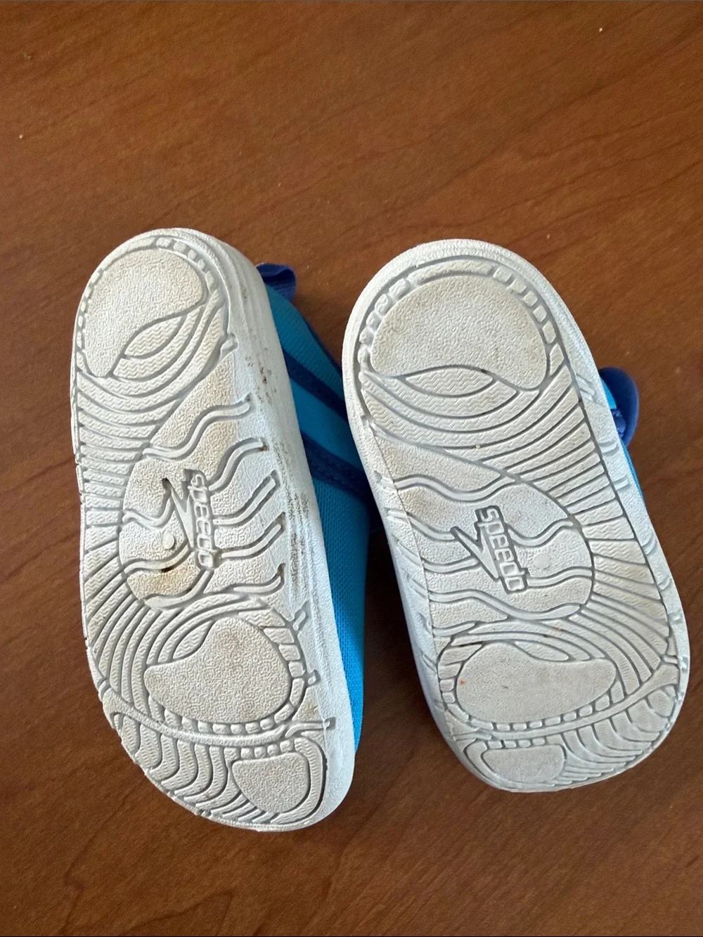 Speedo Kids' Blue Water Shoes with strap and Velcro